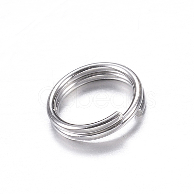 Tarnish Resistant 201 Stainless Steel Split Rings X-STAS-P092-03-1