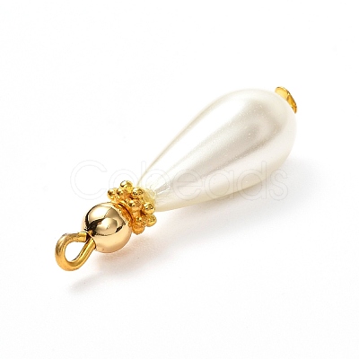 Glass Pearl Pendants X-PALLOY-JF00902-1