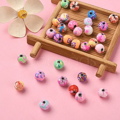 Handmade Polymer Clay Beads CLAY-YW0001-86-1