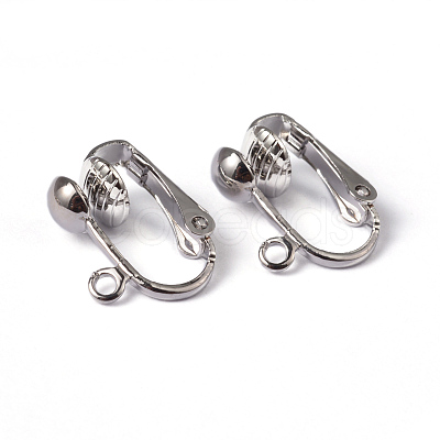 Iron Clip-on Earring Findings EC141-NF-1