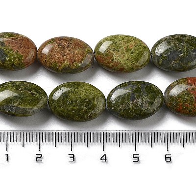 Natural Unakite Beads Strands G-P528-M17-01-1