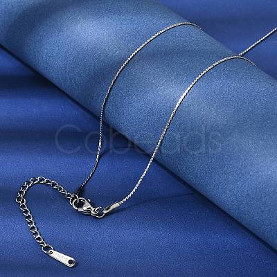 12Pcs 304 Stainless Steel Serpentine Chain Necklaces for Men Women NJEW-H093-19P-02-1