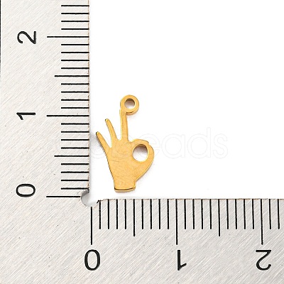 304 Stainless Steel Charms STAS-Q306-01G-H-1