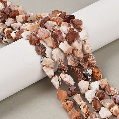 Raw Rough Natural Fire Opal Beads Strands G-C253-02-1