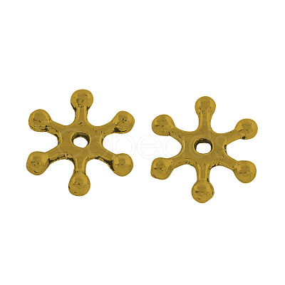 Tibetan Style Alloy Spacer Beads TIBEB-A10599-AG-RS-1