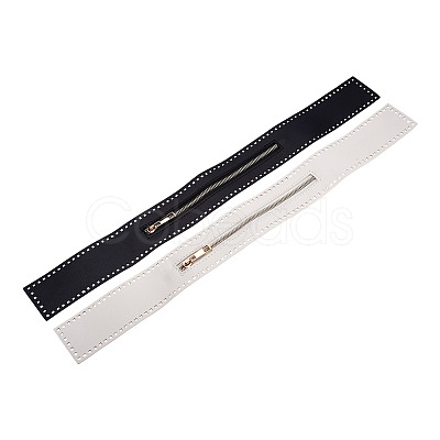 2Pcs 2 Colors Nylon Zipper with Brass Finding DIY-GN0001-01-1