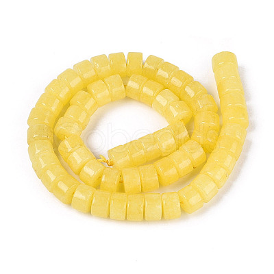 Dyed Natural White Jade Beads Strands G-T143-17E-1