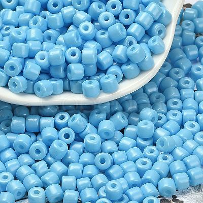 Baking Paint Pearlized Glass Seed Beads SEED-C001-04A-08-1