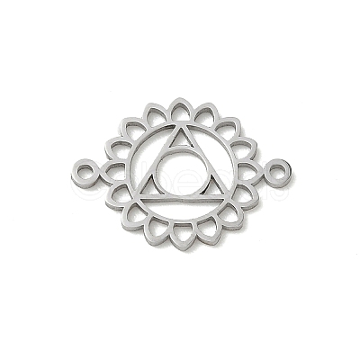 Chakra 304 Stainless Steel Connector Charms SA-CBA28C1-01A-P-1