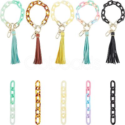 DIY Cable Chain Keychain Making Kit DIY-OC0009-38-1