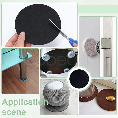 8Pcs Self-adhesive Felt Pad DIY-PH0035-04C-1