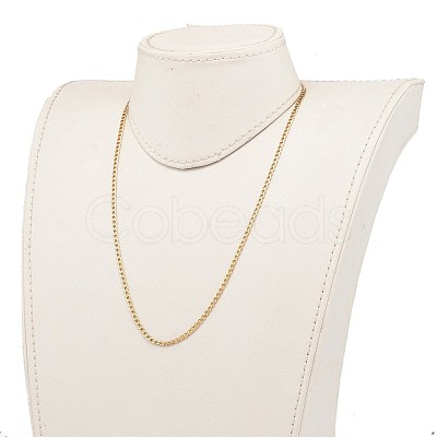 304 Stainless Steel Curb Chains Necklaces NJEW-JN03280-01-1