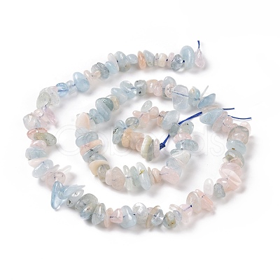 Natural Morganite Chip Beads Strands G-E271-84-1