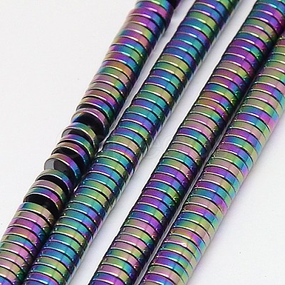 Electroplate Non-magnetic Synthetic Hematite Beads Strands G-J164A-3mm-03-1