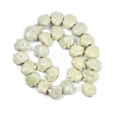 Handmade Porcelain Beads Strands PORC-C007-01B-1