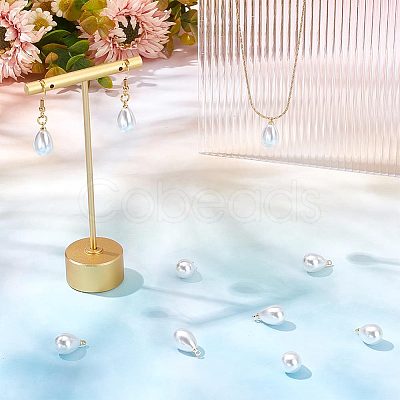 BENECREAT ABS Plastic Imitation Pearl Pendants KK-BC0010-75-1