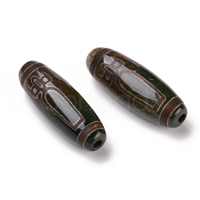 Tibetan Style dZi Beads X-TDZI-E004-02-1