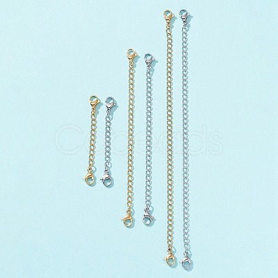6 Strand 6 Style 304 Stainless Steel Curb Chain Extender STAS-FS0001-30-1