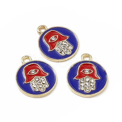 Alloy Crystal Rhinestone Pendants FIND-C019-17KCG-01-1