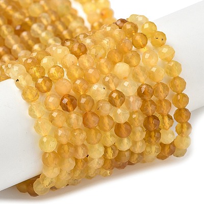 Natural Yellow Opal Beads Strands LS-G-D306-A05-4mm-1