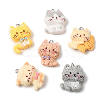 Opaque Resin Pendants RE-CBA06E9-03P-1