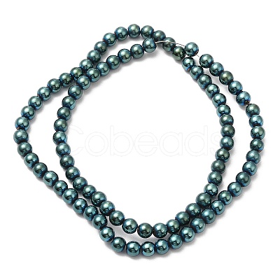 Electroplate Synthetic Non-magnetic Hematite Beads Strands G-E602-04E-1