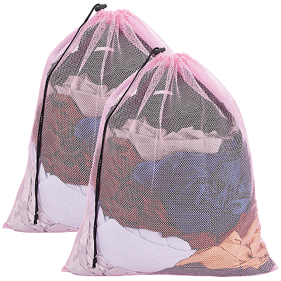 2Pcs Polyester Drawstring Clothing Storage Bags ABAG-GF0001-49D-1