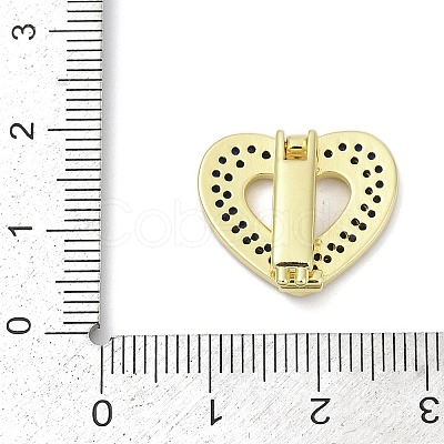 Brass Micro Pave Cubic Zirconia Slide Charms KK-D317-120G-1