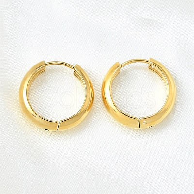Round 304 Stainless Steel Hoop Earrings EJEW-V005-01G-02-1