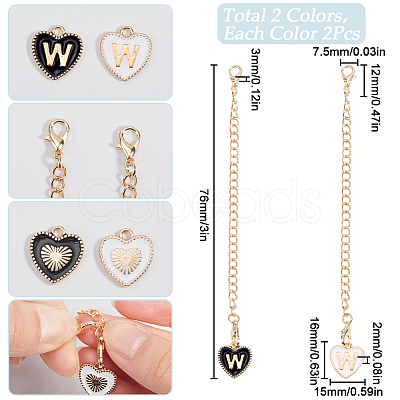 2 Sets Alloy Enamel Cup Pendant Decorations HJEW-SC0001-56W-1