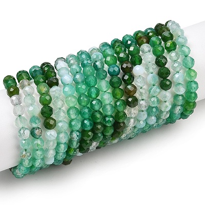 Natural Green Onyx Agate Beads Strands G-L633-A01-4mm-1