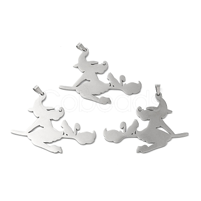 Non-Tarnish Halloween 304 Stainless Steel Big Pendants STAS-R122-14P-1