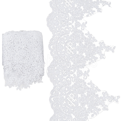 3.3Yards Polyester Lace Triming Ribbons SRIB-GF0001-57A-1