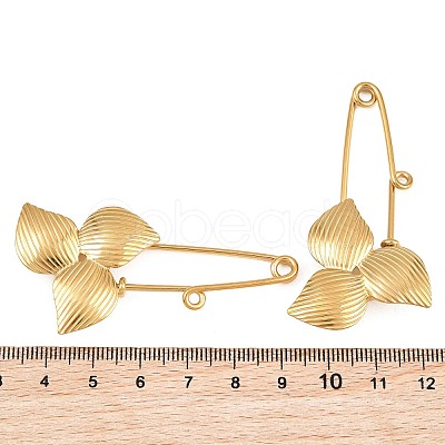 Trillium 304 Stainless Steel Safety Pins Brooch Findings SA-CBA098D-14C-G01-1