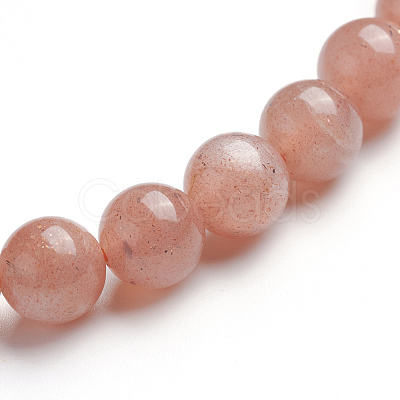 Natural Sunstone Stretch Bracelets LS-BJEW-E373-6mm-13-1