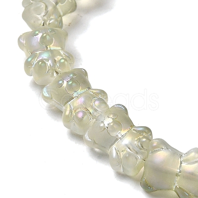 Electroplate Glass Beads Strands EGLA-Q127-A02-01J-1
