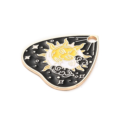 Alloy Enamel Pendants FIND-V001-01G-03-1