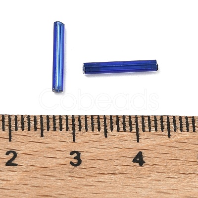 Glass Bugle Beads SEED-E001-12mm-28-1-1