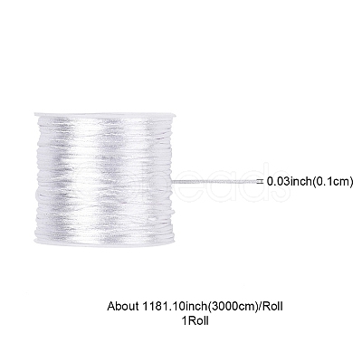 30M Nylon Satin Rattail Cords NWIR-YW0001-04-01-1