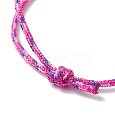 Adjustable Polyester & Spandex Cord Bracelets for Men Women BJEW-JB12092-02-1