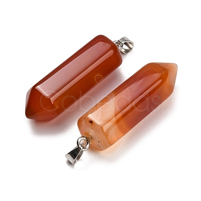 Natural Carnelian Pendants GG-CBAA0EE-02P-16-1