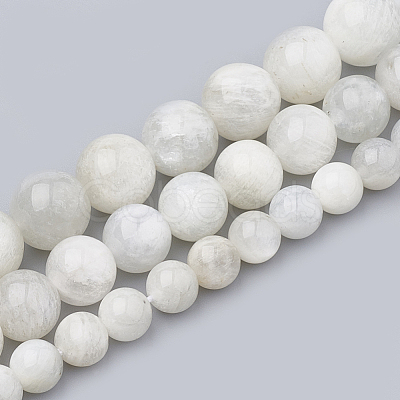 Natural Rainbow Moonstone Beads Strands G-S333-8mm-002-1