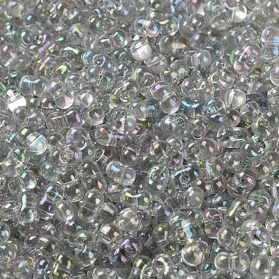 AB Color Plated Glass Seed Beads SEED-L011-06B-14-1