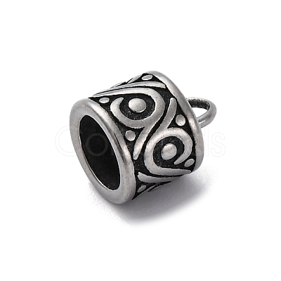 304 Stainless Steel Pendants STAS-D301-08AS-02-1