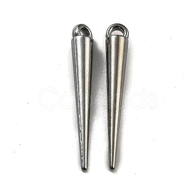Tibetan Style Alloy Spike Pendants TIBEP-A16461-B-RS-1