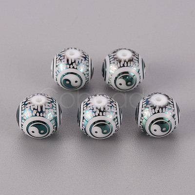 Electroplate Glass Beads LS-X-EGLA-Q123-012G-1