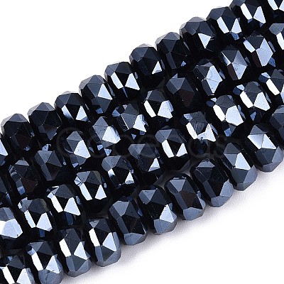 Electroplate Glass Beads Strands EGLA-N022-04A-A02-1