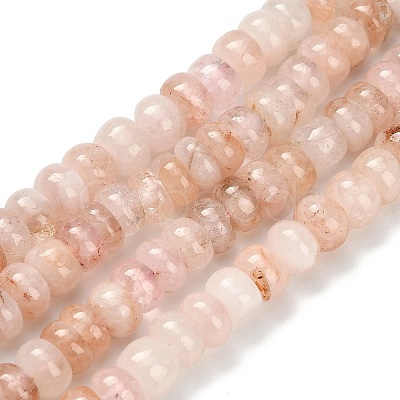 Natural Pink Morganite Beads Strands G-H335-P01-6mm-1