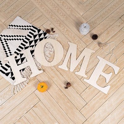 Letter Unfinished Wood Blank Cutouts DIY-ZX040-01H-1