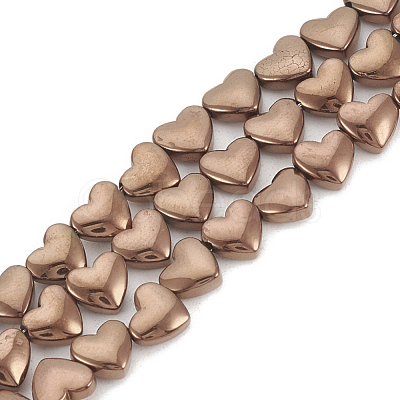 Electroplate Non-magnetic Synthetic Hematite Beads Strands G-T061-101E-1
